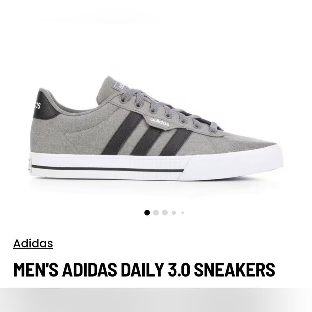 adidas Men's Low-Top Sneaker in Gray and Black